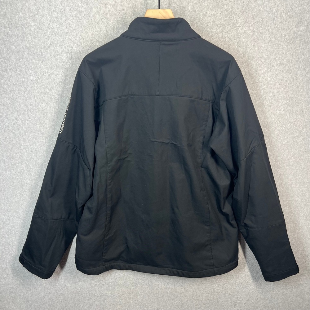 Helly Hansen Softshell Jacket Mens XL Black Full Zip Fleece Lined Outdoor EUC - Picture 4 of 8